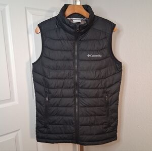Mens Columbia Black Puffer Vest Small